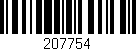 Código de barras (EAN, GTIN, SKU, ISBN): '207754'