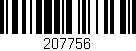 Código de barras (EAN, GTIN, SKU, ISBN): '207756'