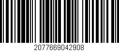 Código de barras (EAN, GTIN, SKU, ISBN): '2077669042908'