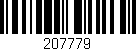 Código de barras (EAN, GTIN, SKU, ISBN): '207779'