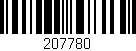 Código de barras (EAN, GTIN, SKU, ISBN): '207780'