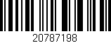 Código de barras (EAN, GTIN, SKU, ISBN): '20787198'