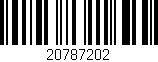 Código de barras (EAN, GTIN, SKU, ISBN): '20787202'