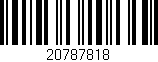 Código de barras (EAN, GTIN, SKU, ISBN): '20787818'