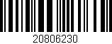 Código de barras (EAN, GTIN, SKU, ISBN): '20806230'