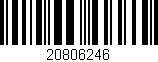 Código de barras (EAN, GTIN, SKU, ISBN): '20806246'
