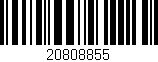 Código de barras (EAN, GTIN, SKU, ISBN): '20808855'