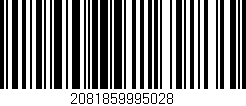 Código de barras (EAN, GTIN, SKU, ISBN): '2081859995028'
