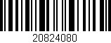 Código de barras (EAN, GTIN, SKU, ISBN): '20824080'