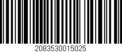 Código de barras (EAN, GTIN, SKU, ISBN): '2083530015025'