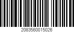 Código de barras (EAN, GTIN, SKU, ISBN): '2083560015026'