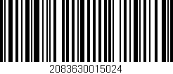 Código de barras (EAN, GTIN, SKU, ISBN): '2083630015024'