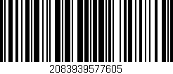 Código de barras (EAN, GTIN, SKU, ISBN): '2083939577605'