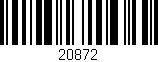 Código de barras (EAN, GTIN, SKU, ISBN): '20872'