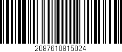 Código de barras (EAN, GTIN, SKU, ISBN): '2087610815024'