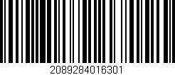 Código de barras (EAN, GTIN, SKU, ISBN): '2089284016301'