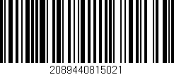 Código de barras (EAN, GTIN, SKU, ISBN): '2089440815021'