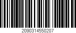 Código de barras (EAN, GTIN, SKU, ISBN): '2090314550207'