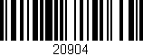 Código de barras (EAN, GTIN, SKU, ISBN): '20904'