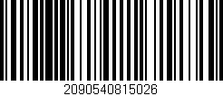Código de barras (EAN, GTIN, SKU, ISBN): '2090540815026'