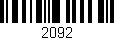 Código de barras (EAN, GTIN, SKU, ISBN): '2092'