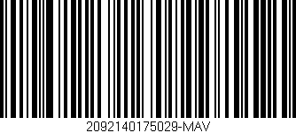 Código de barras (EAN, GTIN, SKU, ISBN): '2092140175029-MAV'