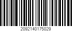 Código de barras (EAN, GTIN, SKU, ISBN): '2092140175029'