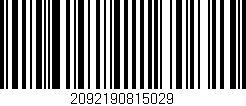 Código de barras (EAN, GTIN, SKU, ISBN): '2092190815029'
