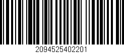 Código de barras (EAN, GTIN, SKU, ISBN): '2094525402201'