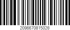 Código de barras (EAN, GTIN, SKU, ISBN): '2096670815028'