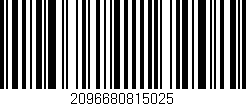 Código de barras (EAN, GTIN, SKU, ISBN): '2096680815025'