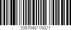 Código de barras (EAN, GTIN, SKU, ISBN): '2097040115021'