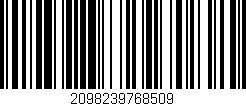 Código de barras (EAN, GTIN, SKU, ISBN): '2098239768509'