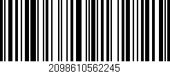 Código de barras (EAN, GTIN, SKU, ISBN): '2098610562245'