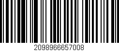 Código de barras (EAN, GTIN, SKU, ISBN): '2098966657008'