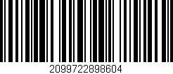 Código de barras (EAN, GTIN, SKU, ISBN): '2099722898604'