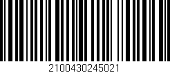 Código de barras (EAN, GTIN, SKU, ISBN): '2100430245021'
