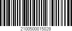 Código de barras (EAN, GTIN, SKU, ISBN): '2100500015028'