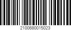 Código de barras (EAN, GTIN, SKU, ISBN): '2100680015023'