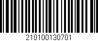 Código de barras (EAN, GTIN, SKU, ISBN): '210100130701'