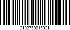Código de barras (EAN, GTIN, SKU, ISBN): '2102750815021'