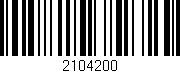 Código de barras (EAN, GTIN, SKU, ISBN): '2104200'