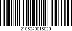 Código de barras (EAN, GTIN, SKU, ISBN): '2105340015023'