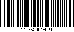 Código de barras (EAN, GTIN, SKU, ISBN): '2105530015024'