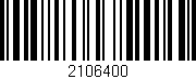 Código de barras (EAN, GTIN, SKU, ISBN): '2106400'