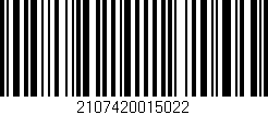 Código de barras (EAN, GTIN, SKU, ISBN): '2107420015022'
