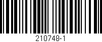 Código de barras (EAN, GTIN, SKU, ISBN): '210748-1'
