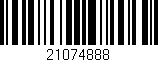 Código de barras (EAN, GTIN, SKU, ISBN): '21074888'