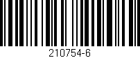 Código de barras (EAN, GTIN, SKU, ISBN): '210754-6'