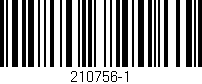 Código de barras (EAN, GTIN, SKU, ISBN): '210756-1'